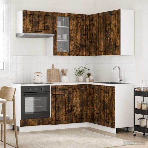 Кухненски единица LUCCA 8 pcs Опушен дъб Инженерна дървесина