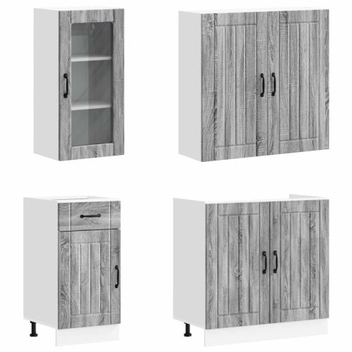 Кухненски единица LUCCA 8 pcs Сив Сонома Инженерна дървесина