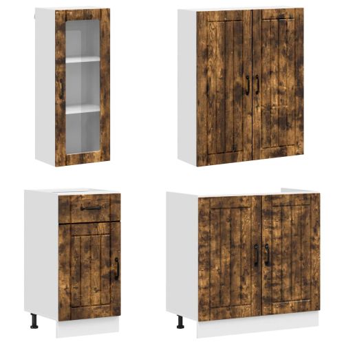 Кухненски единица LUCCA 8 pcs Опушен дъб Инженерна дървесина