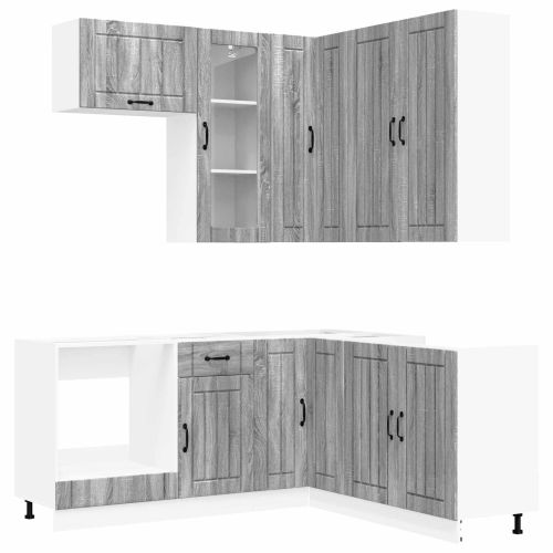 Кухненски единица LUCCA 8 pcs Сив Сонома Инженерна дървесина