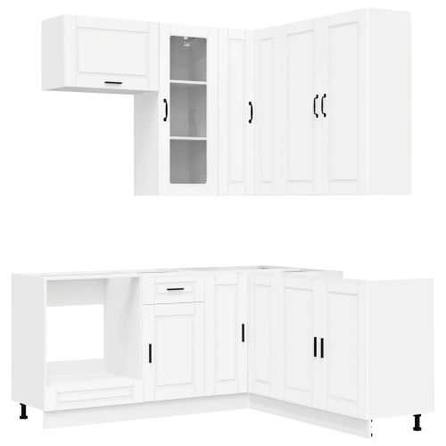 Кухненски единица PORTO 8 pcs Бяло Инженерна дървесина