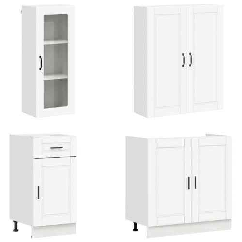 Кухненски единица PORTO 8 pcs Бяло Инженерна дървесина