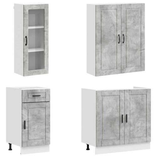 Кухненски единица PORTO 8 pcs Бетонно сиво Инженерна дървесина
