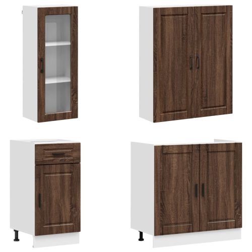 Кухненски единица PORTO 8 pcs Кафяв дъб Инженерна дървесина