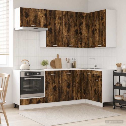 Кухненски единица LYON 8 pcs Опушен дъб Инженерна дървесина
