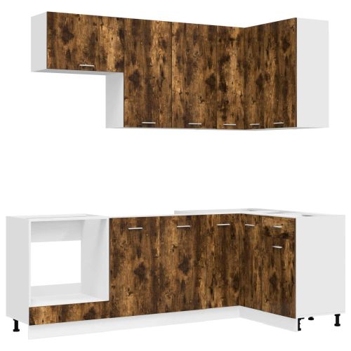 Кухненски единица LYON 8 pcs Опушен дъб Инженерна дървесина