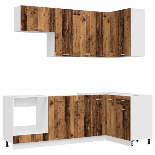 Кухненски единица LYON 8 pcs Старо дърво Инженерна дървесина