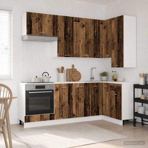 Кухненски единица LYON 8 pcs Старо дърво Инженерна дървесина