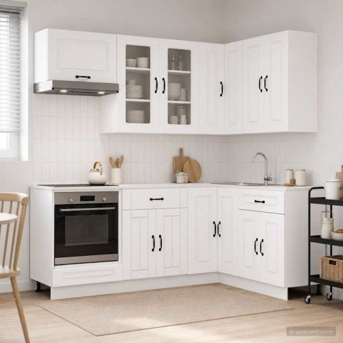 Кухненски единица KALMAR 8 pcs Бяло Инженерна дървесина