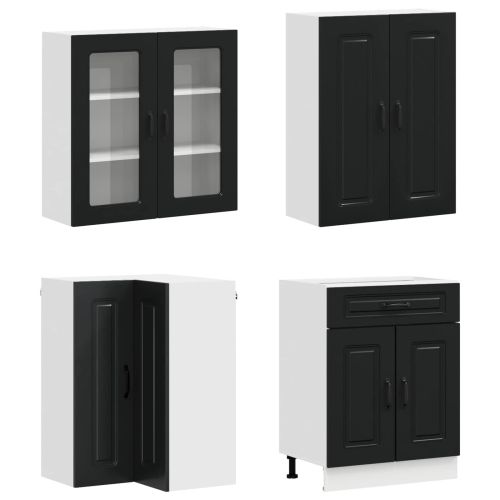 Кухненски единица KALMAR 8 pcs Черно Инженерна дървесина