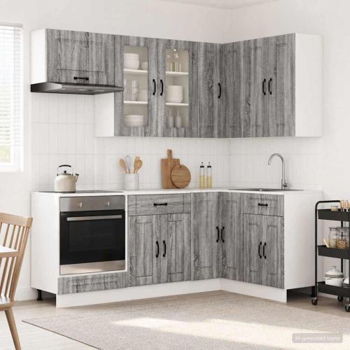 Кухненски единица KALMAR 8 pcs Сив Сонома Инженерна дървесина