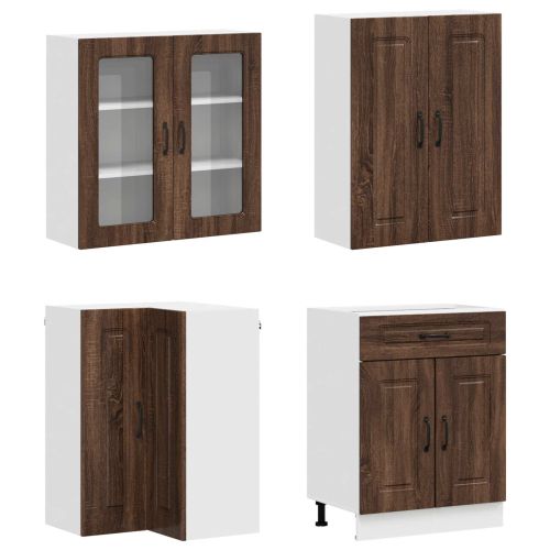 Кухненски единица KALMAR 8 pcs Кафяв дъб Инженерна дървесина