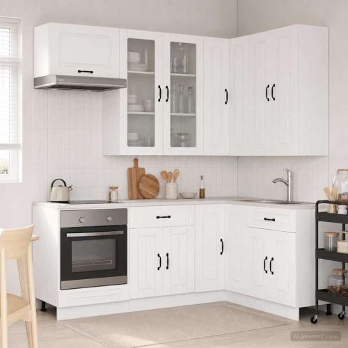 Кухненски единица KALMAR 8 pcs Бяло Инженерна дървесина