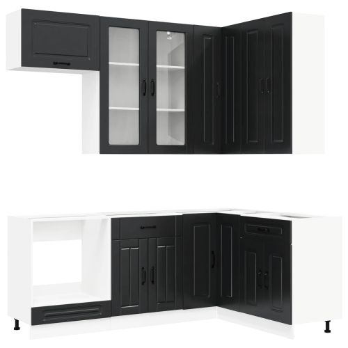 Кухненски единица KALMAR 8 pcs Черно Инженерна дървесина