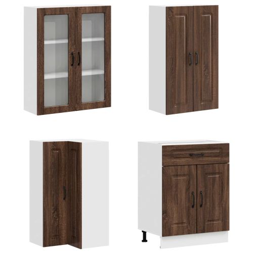 Кухненски единица KALMAR 8 pcs Кафяв дъб Инженерна дървесина