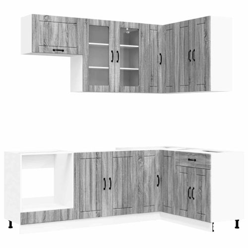 Кухненски единица LUCCA 8 pcs Сив Сонома Инженерна дървесина