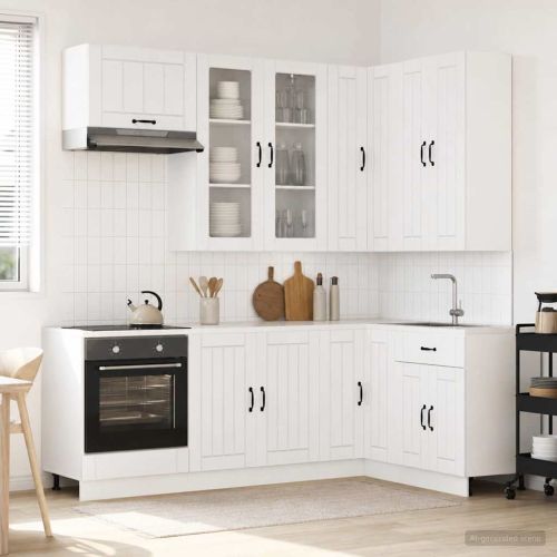 Кухненски единица LUCCA 8 pcs Бял гланц Инженерна дървесина