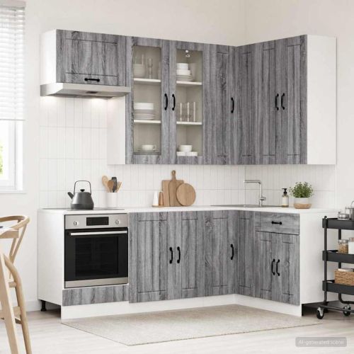 Кухненски единица LUCCA 8 pcs Сив Сонома Инженерна дървесина