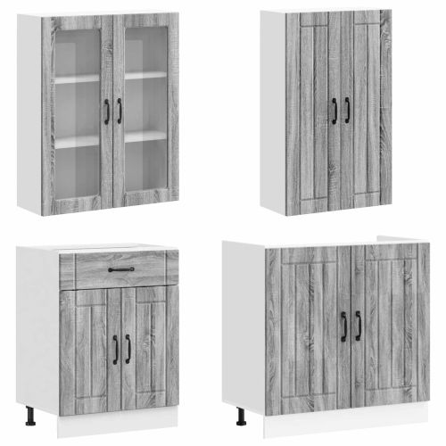 Кухненски единица LUCCA 8 pcs Сив Сонома Инженерна дървесина