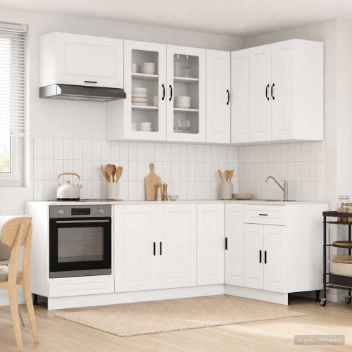 Кухненски единица PORTO 8 pcs Бяло Инженерна дървесина