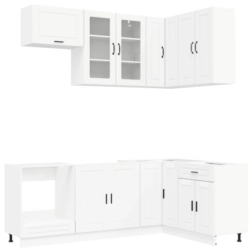 Кухненски единица PORTO 8 pcs Бяло Инженерна дървесина