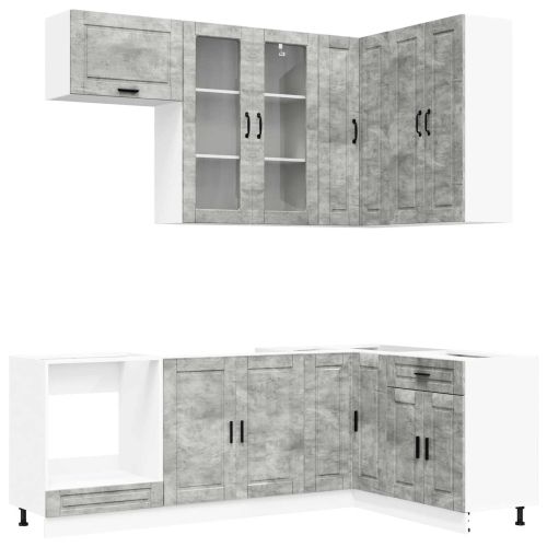 Кухненски единица PORTO 8 pcs Бетонно сиво Инженерна дървесина