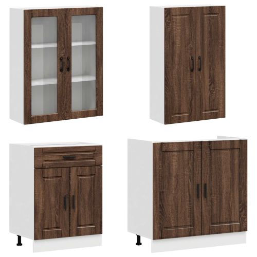 Кухненски единица PORTO 8 pcs Кафяв дъб Инженерна дървесина