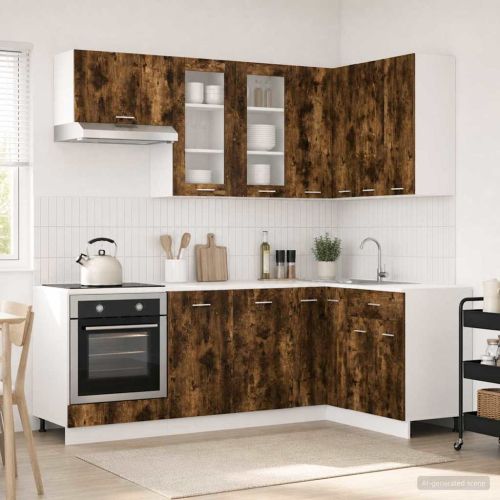 Кухненски единица LYON 8 pcs Опушен дъб Инженерна дървесина