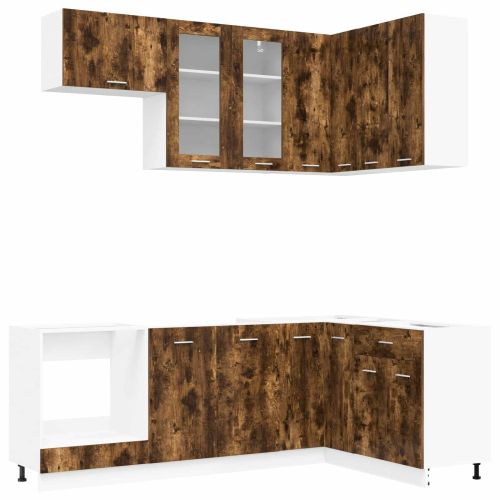 Кухненски единица LYON 8 pcs Опушен дъб Инженерна дървесина
