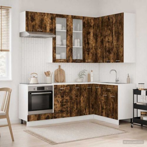 Кухненски единица LYON 8 pcs Опушен дъб Инженерна дървесина