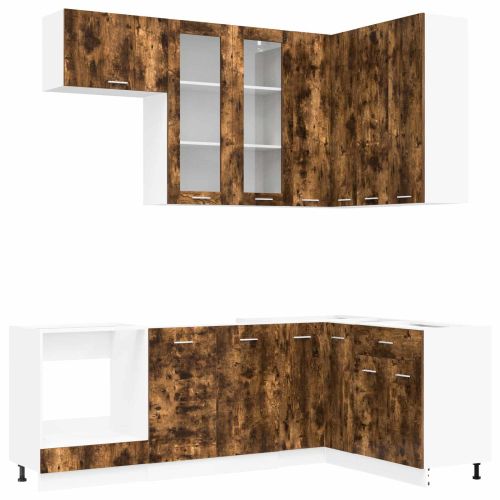 Кухненски единица LYON 8 pcs Опушен дъб Инженерна дървесина