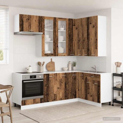 Кухненски единица LYON 8 pcs Старо дърво Инженерна дървесина