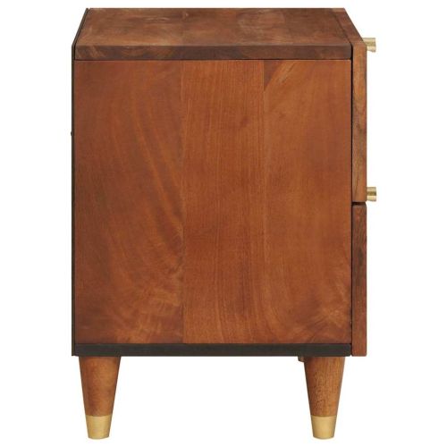 Нощен шкаф с чекмедже 2 pcs Кафяво 40 x 33,5 x 46 см