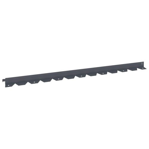 Ограда за трева 50 pcs 102 x 4 x 4 см Стомана Антрацит