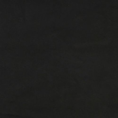 Горна табла за легло с уши, черна, 103x23x118/128 см, кадифе