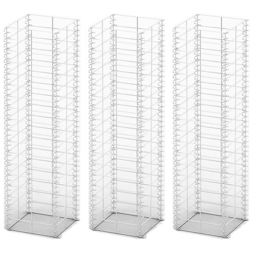 Комплект габиони, 3 бр, поцинкована тел, 25x25x100 см