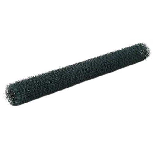 Кокошкарска мрежа, с PVC покритие, 25x1,5 м, зелена