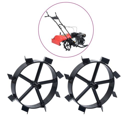 Метални колела за 6,5 HP бензинова мотофреза, 2 бр