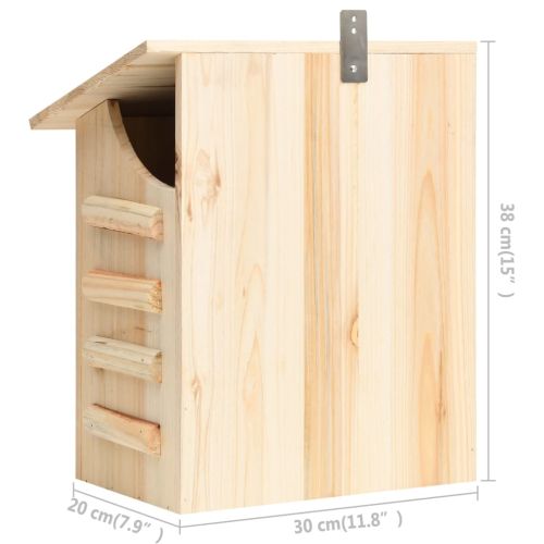314820 Bat House Solid Firwood 30x20x38 cm