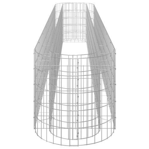 Габион повдигната леха, поцинковано желязо, 330x50x50 cм