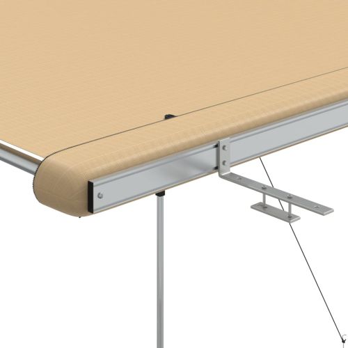 Тента за кемпер и каравана, 2x2x2,15 м, бежова