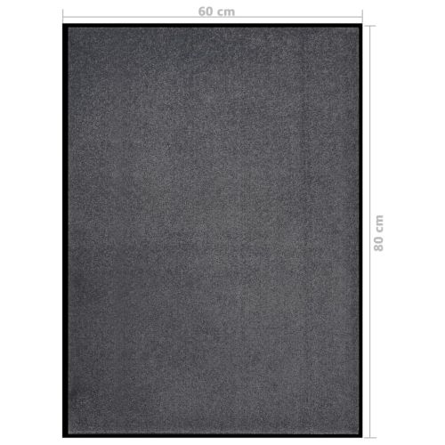 Изтривалка, антрацит, 60x80 см