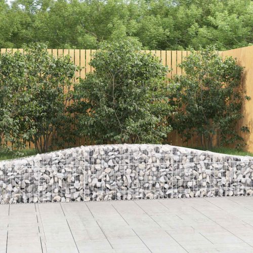 Дъговидна габионна кошница 400x30x40/60 см поцинковано желязо