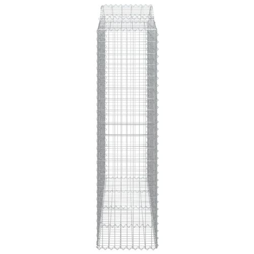 Дъговидна габионна кошница 200x50x180/200 см поцинковано желязо