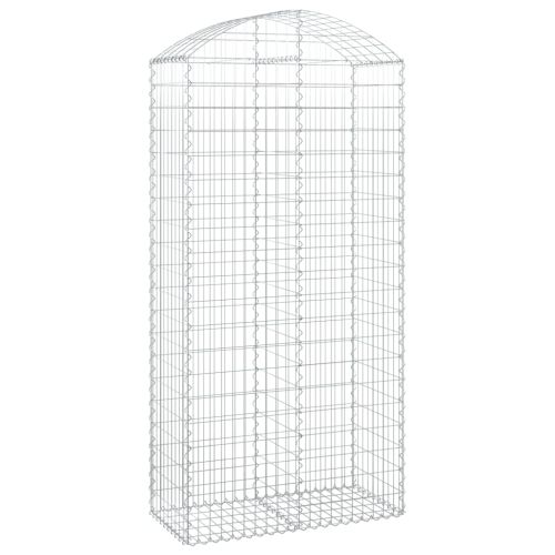Дъговидна габионна кошница 100x50x200/220 см поцинковано желязо