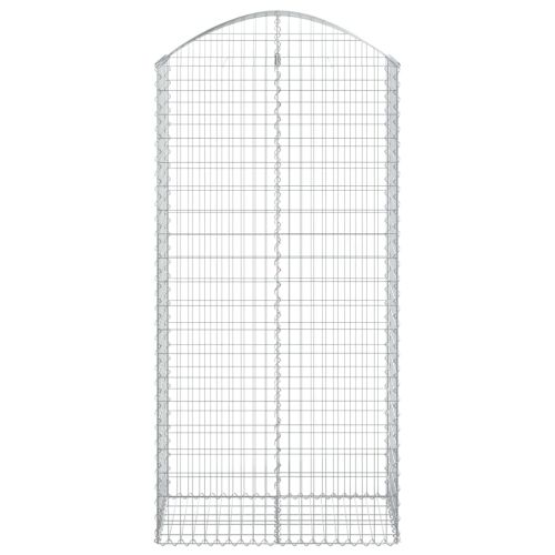 Дъговидна габионна кошница 100x50x200/220 см поцинковано желязо