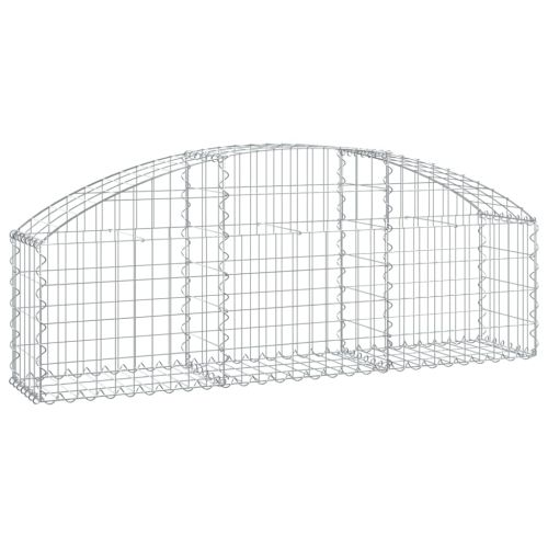 Дъговидна габионна кошница 150x30x40/60 см поцинковано желязо