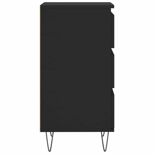 Бюфет черен 40x35x70 см инженерно дърво