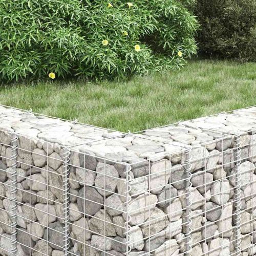 Габиони повдигнати лехи, 3 бр, 30x30x150 см, желязо