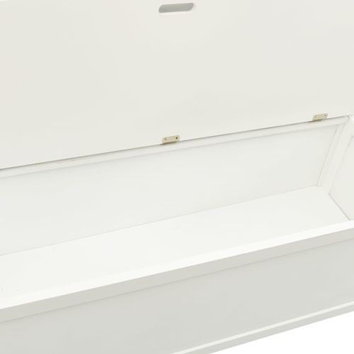 Пейка бяла 107x45x75,5 см масивна ела